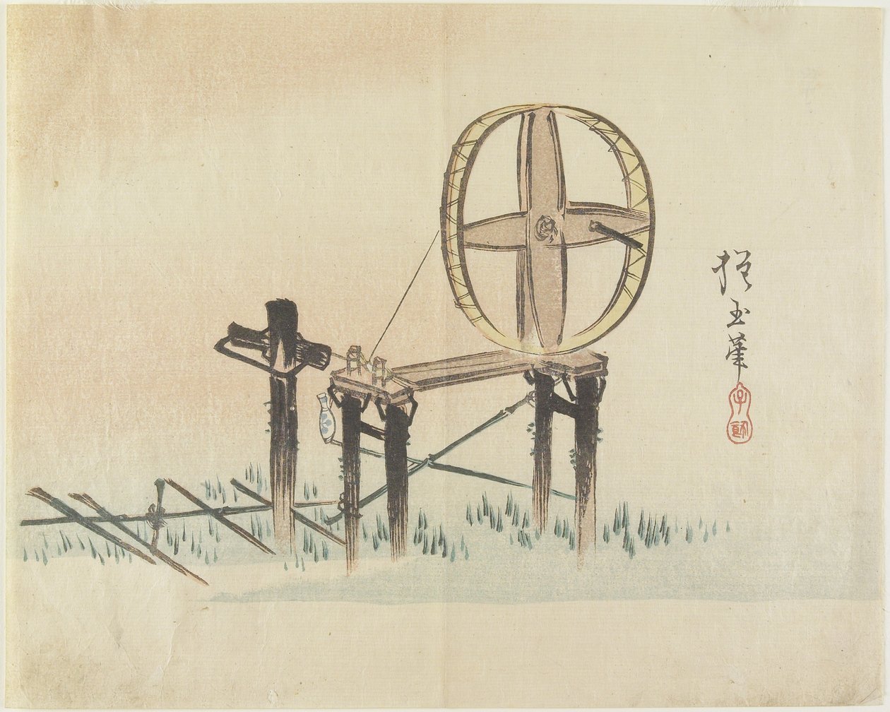 (Kołowrotek), c. 1830 autorstwa Hogyoku