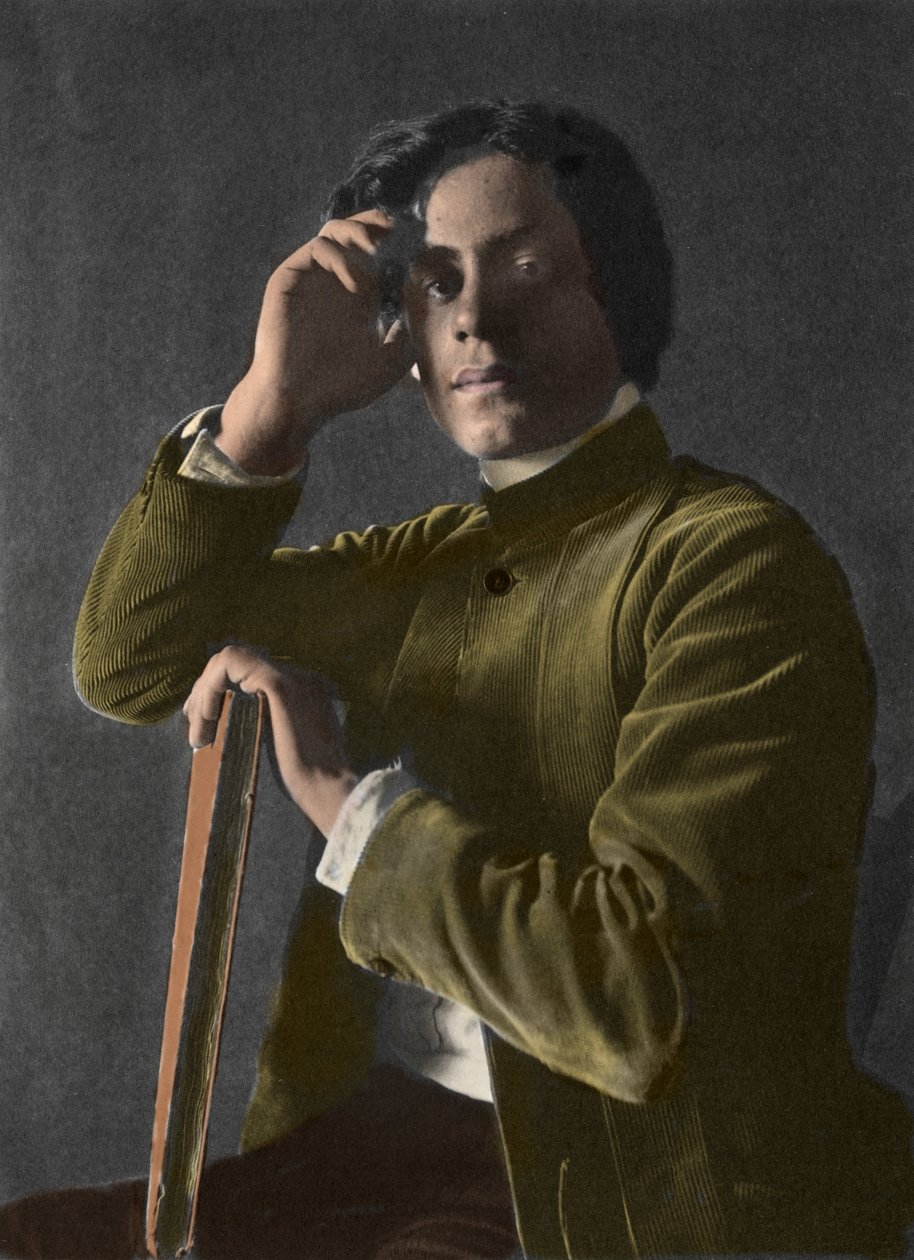 Portret Gibrana Khalila Gibrana - 1833-1931 - zdjęcie F. Holland Day (1864-1933) - autorstwa Holland Fred Day