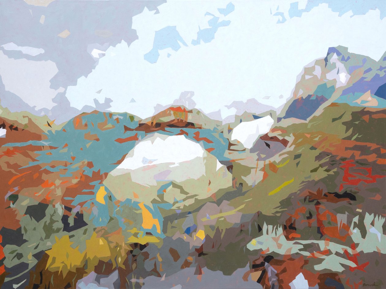 Landscape Obscura - 12, 2024 (olej na płótnie) autorstwa Holly Boruck