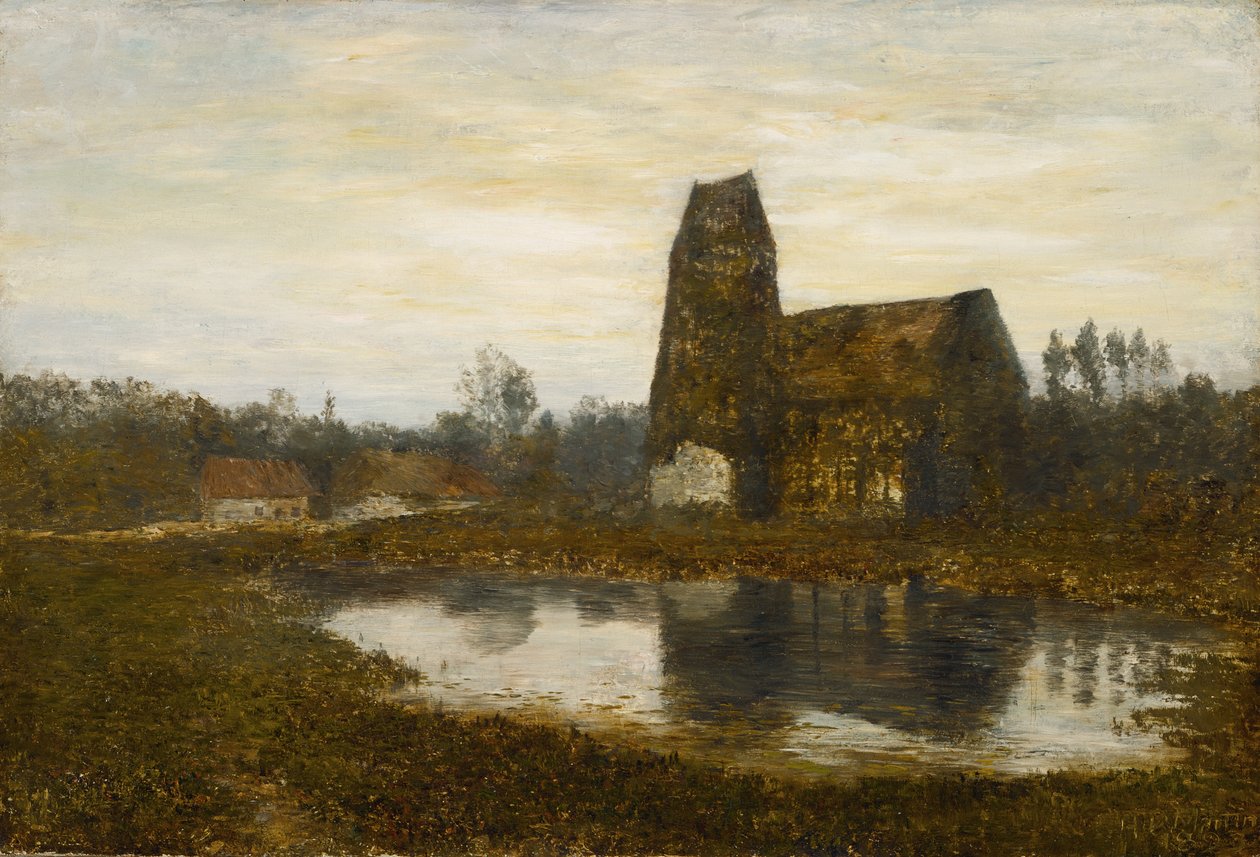 Kościół w Criqueboeuf, Normandia autorstwa Homer Dodge Martin
