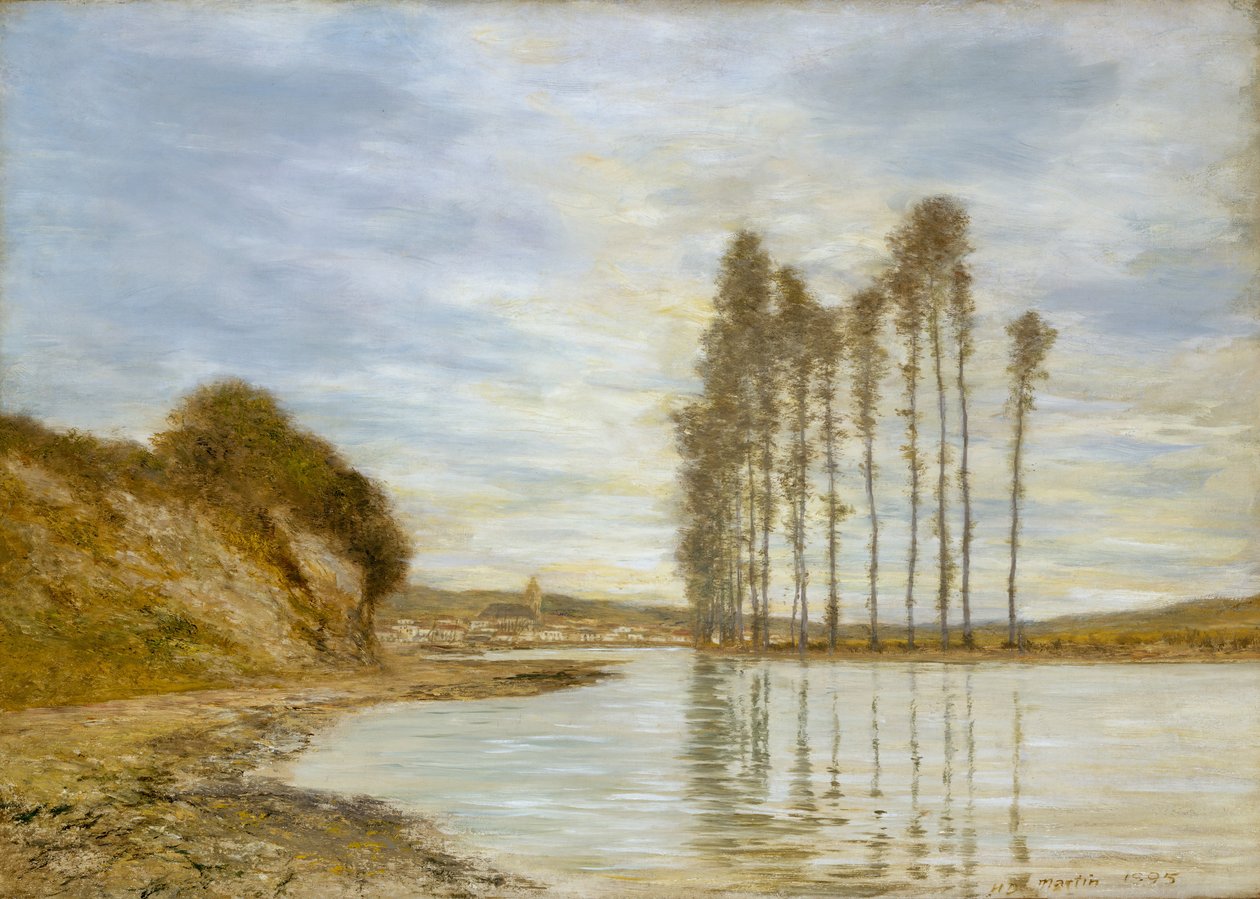 Widok na Sekwanę: Harfa Wiatrów, 1893-95. autorstwa Homer Dodge Martin