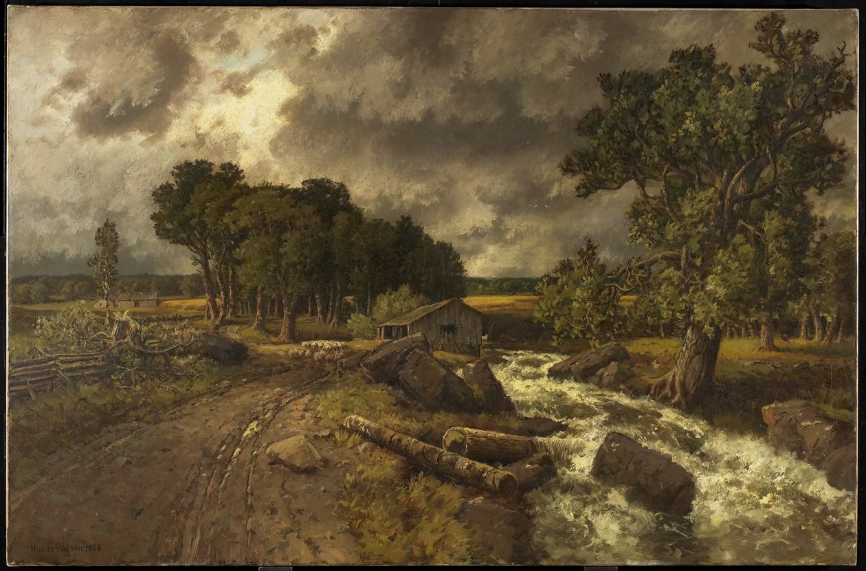 Stary Młyn, 1886 autorstwa Homer Watson