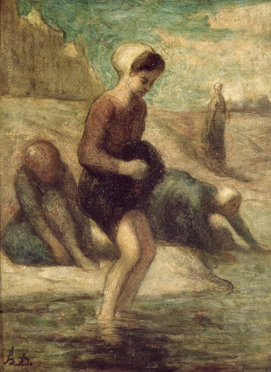 Na brzegu wody, ok. 1849-53 autorstwa Honoré Daumier