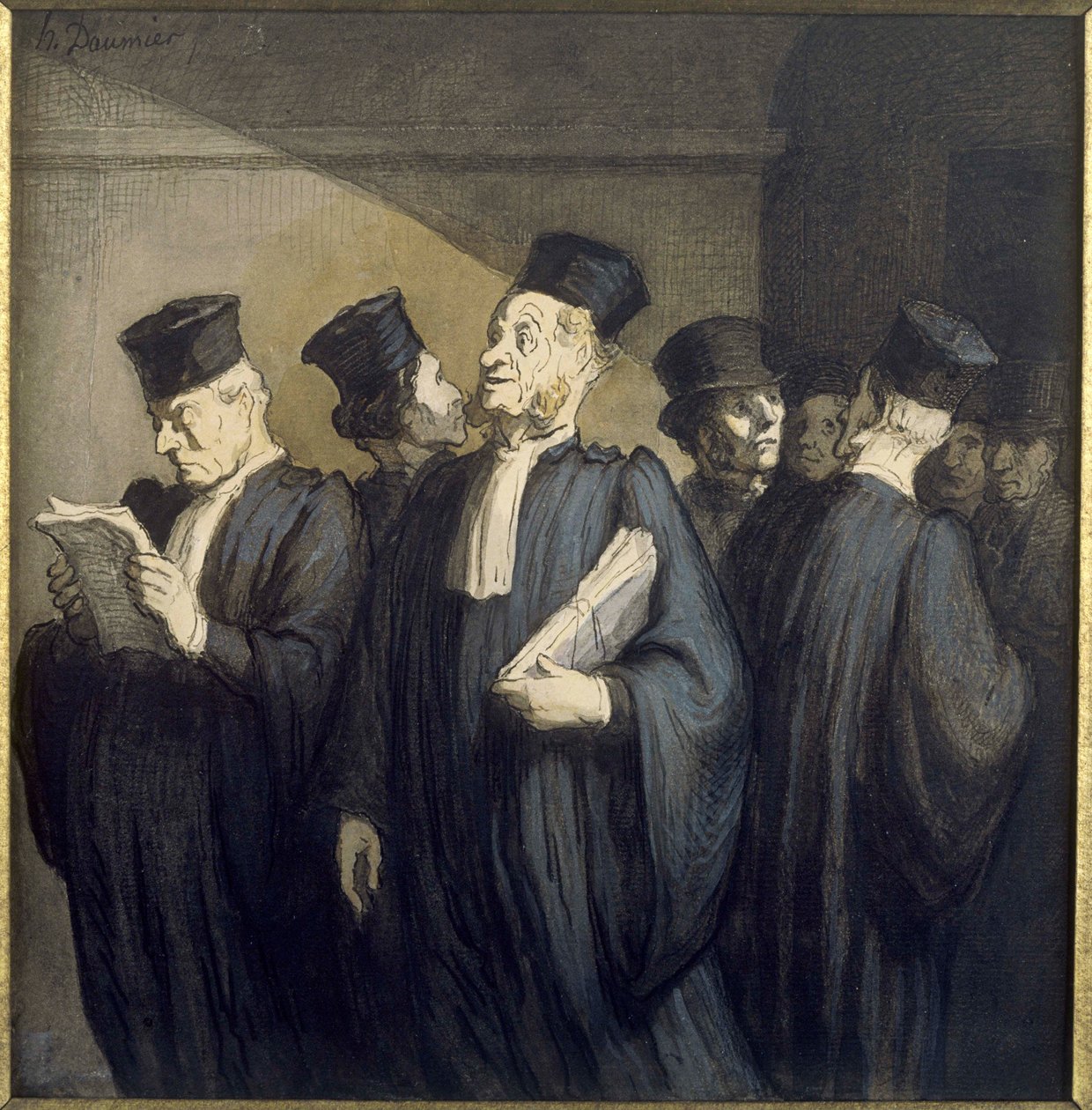 Przed rozprawą autorstwa Honoré Daumier