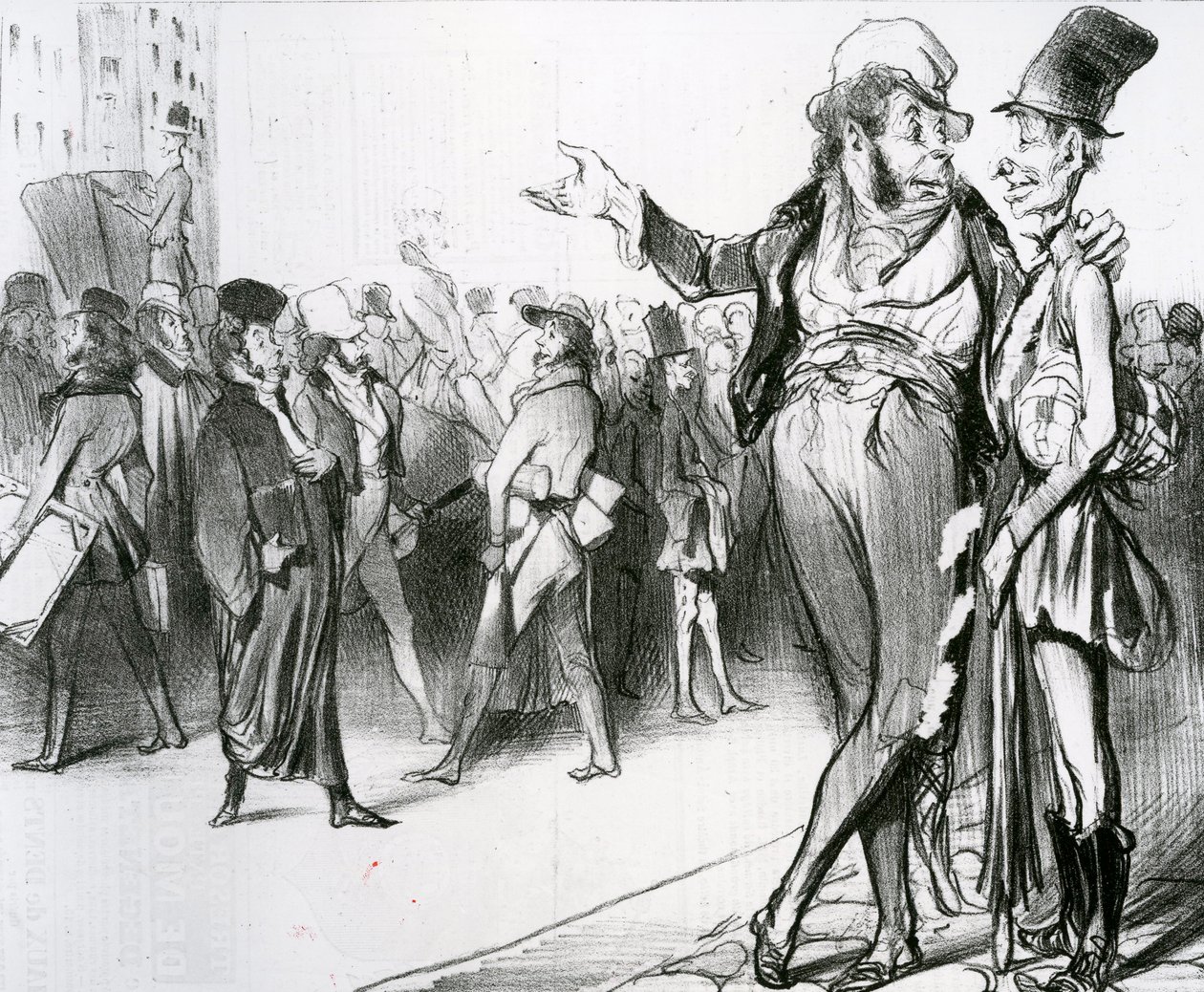 To wciąż pochlebiające mieć tylu uczniów! nr 76 z serii Caricaturana opublikowanej w „Le Charivari”, 1838 (litografia) autorstwa Honoré Daumier