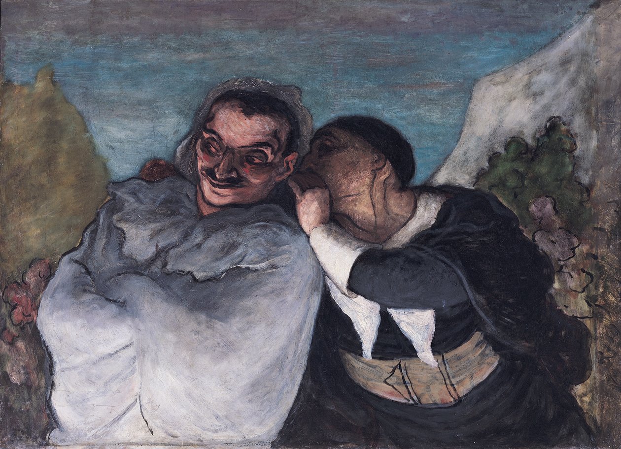 Crispin i Scapin lub Scapin i Sylvester, c.1863-65 autorstwa Honoré Daumier