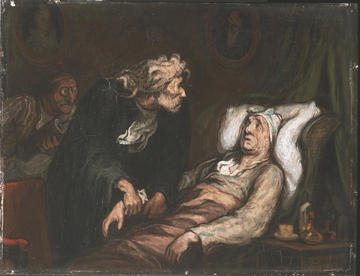 Wyimaginowany chory autorstwa Honoré Daumier