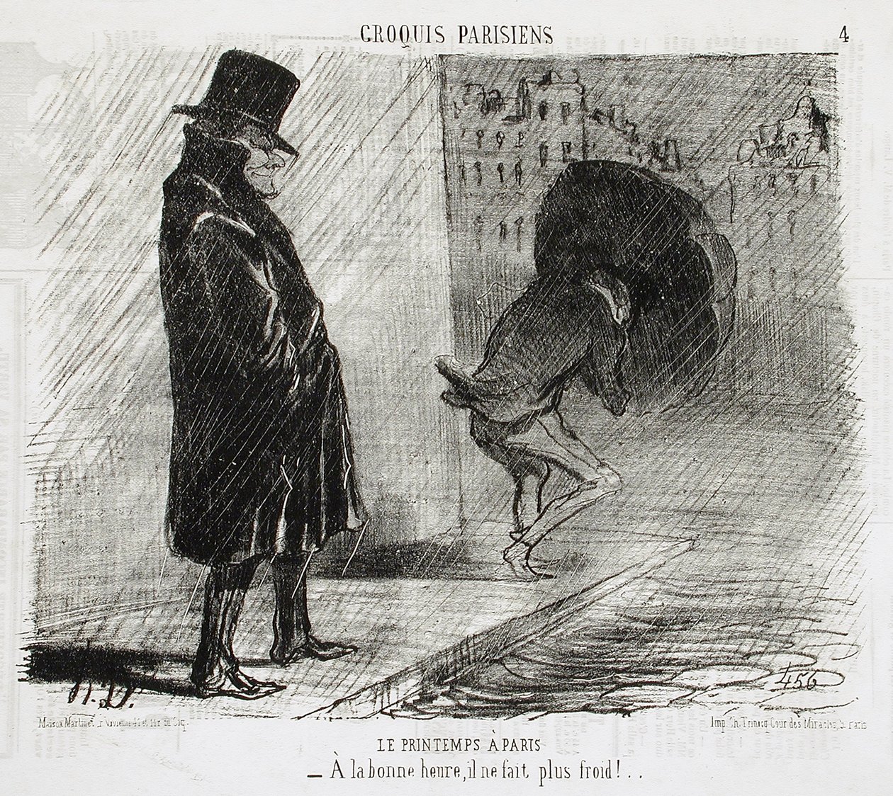 Wiosna w Paryżu autorstwa Honoré Daumier