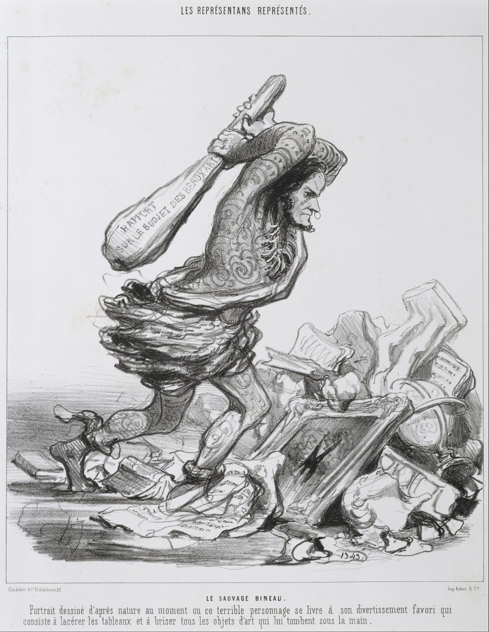Sauvage Bineau. autorstwa Honoré Daumier