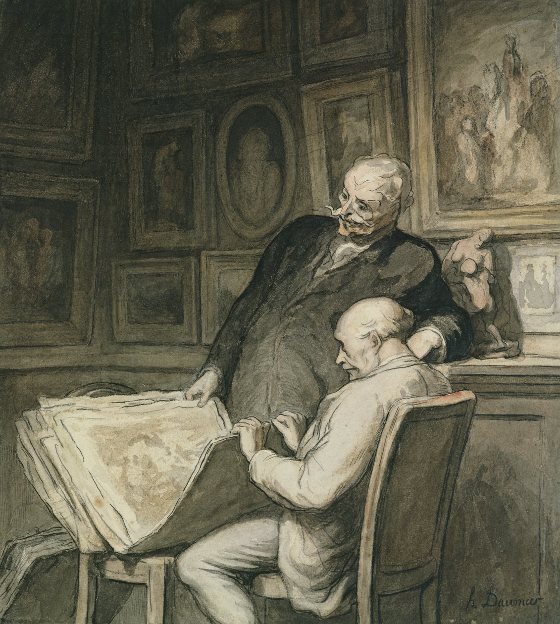 Kolekcjonerzy druków autorstwa Honoré Daumier