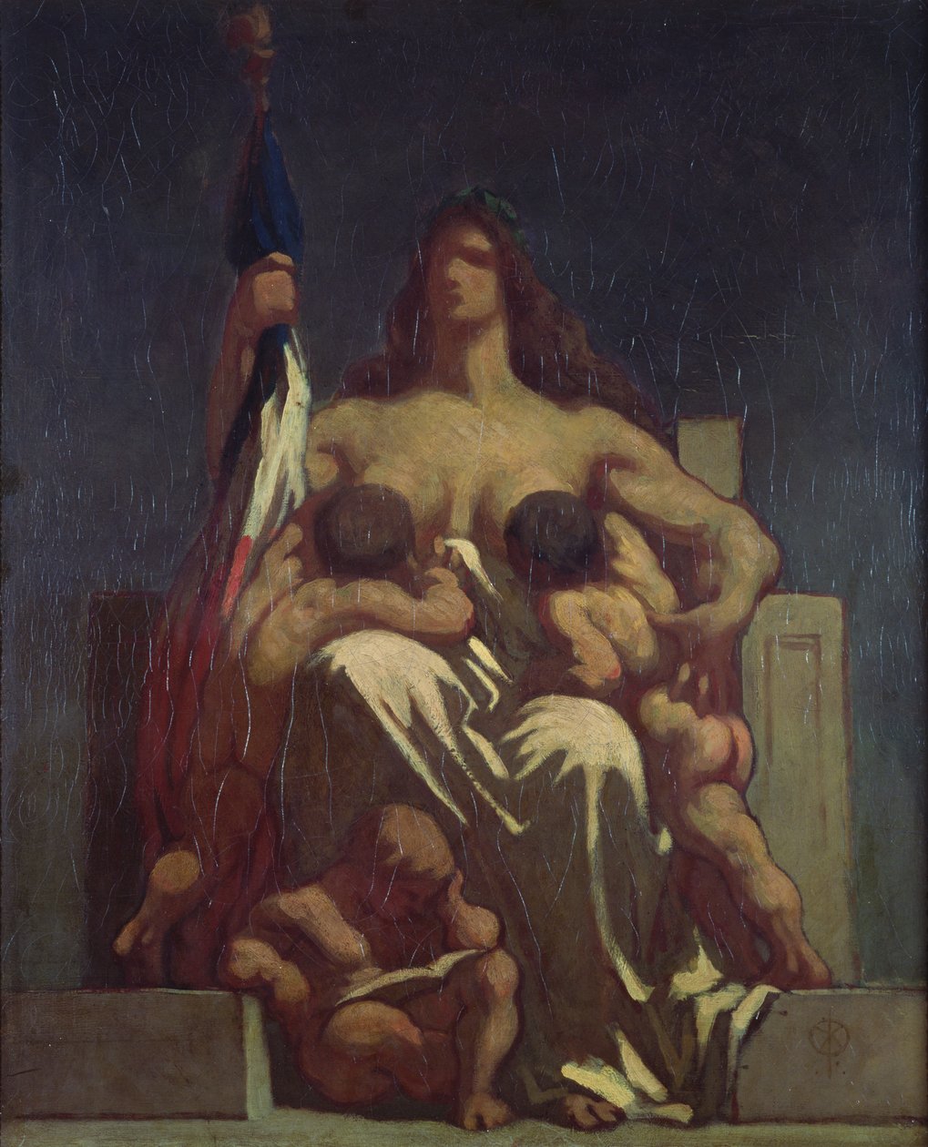 Republika (szkic), 1848 autorstwa Honoré Daumier