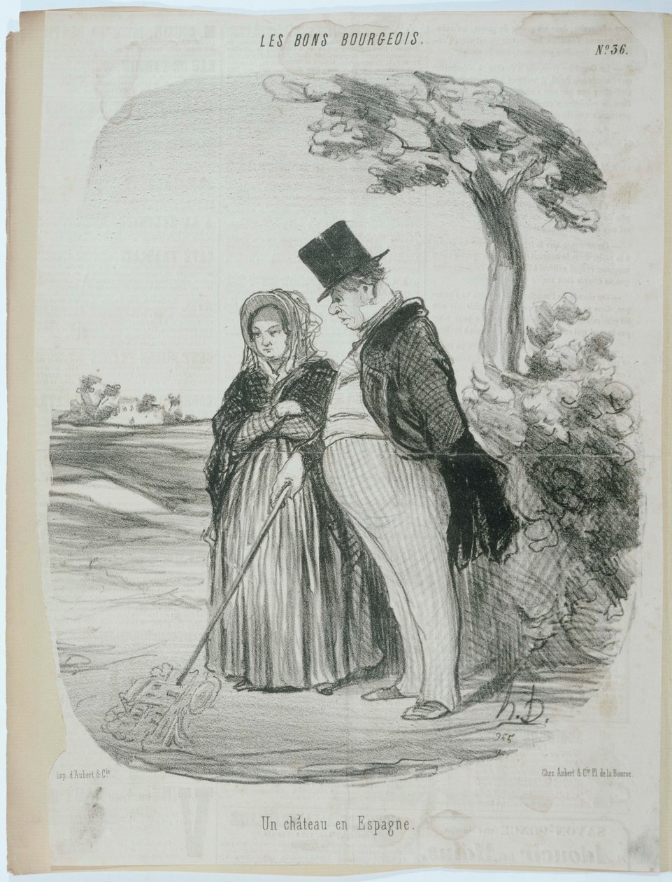 Zamek w Hiszpanii autorstwa Honoré Daumier