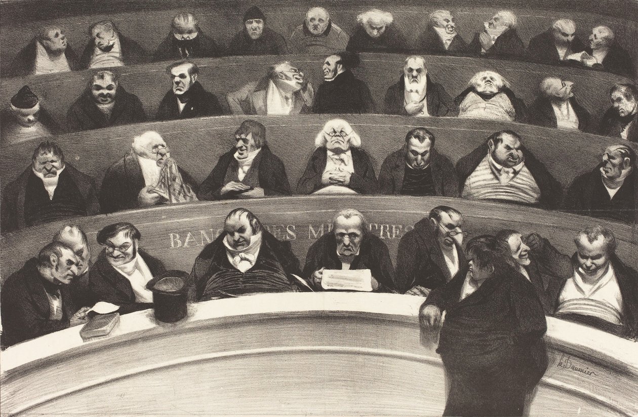 Legislacyjny brzuch autorstwa Honoré Daumier Victorin