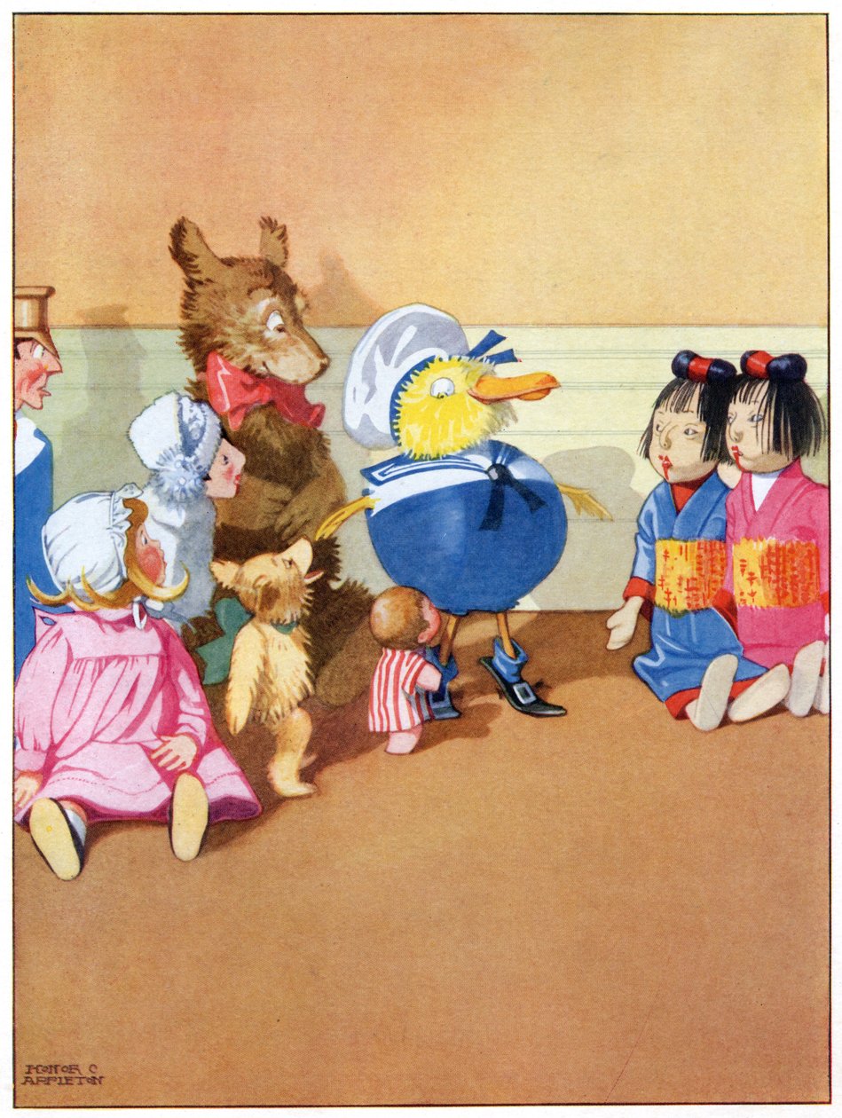 Wyglądał na tak dumnego i ważnego, ilustracja z „Josephine Keeps House”, wydanej przez Blackie & Co. autorstwa Honor Charlotte Appleton