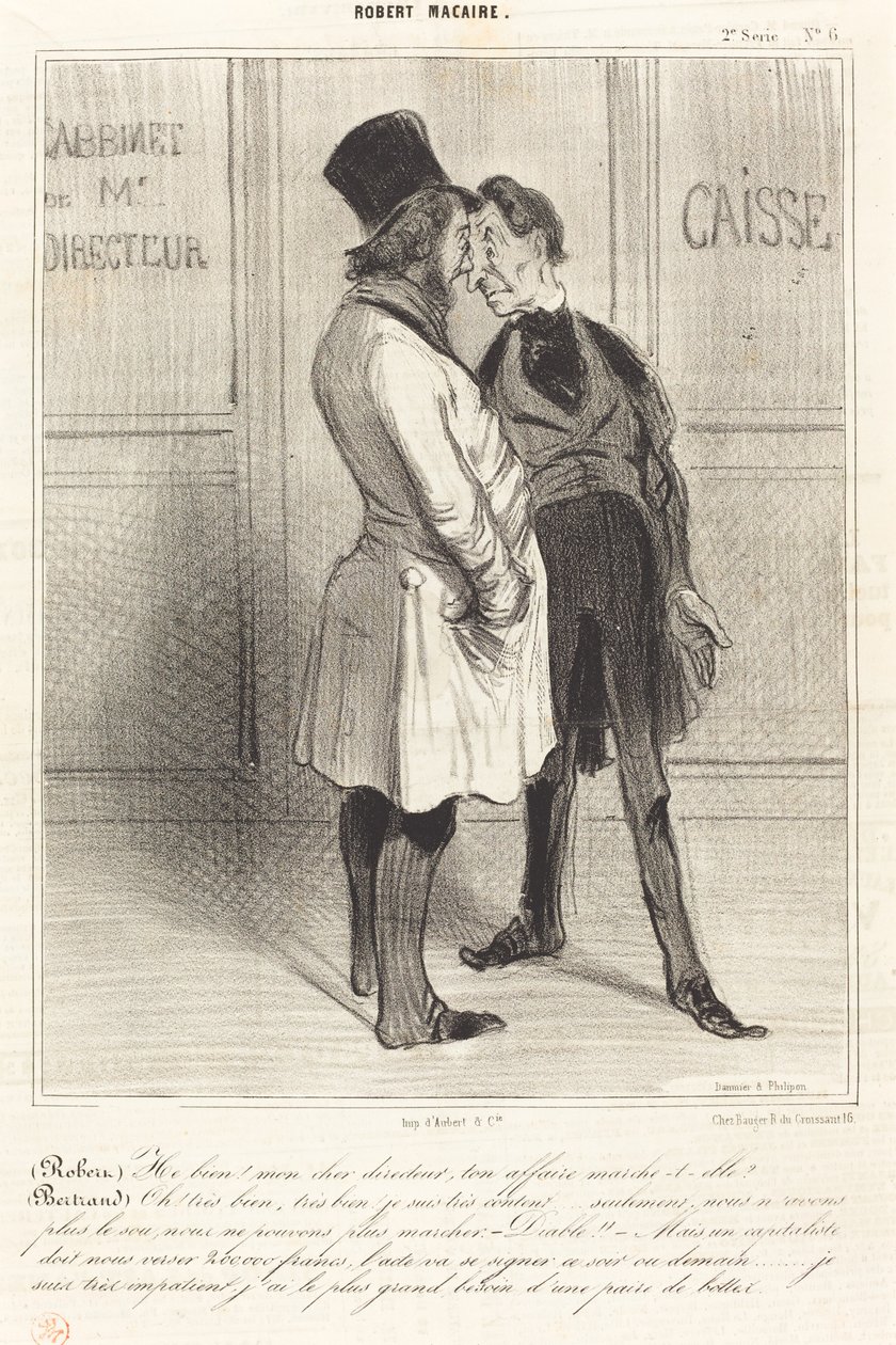 (Robert) Dobrze! mój drogi menedżerze... autorstwa Honoré Daumier