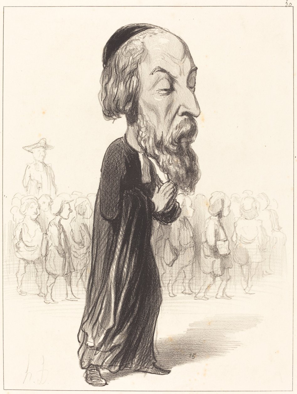 Fred. Pierre Comte de Falloux autorstwa Honoré Daumier