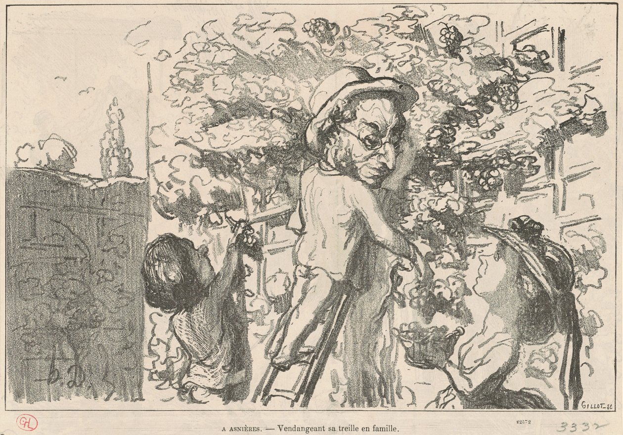 Asniéres autorstwa Honoré Daumier