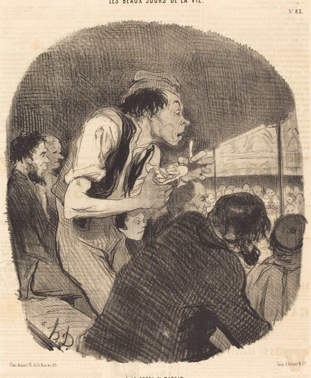 W Porte Saint-Martin autorstwa Honoré Daumier