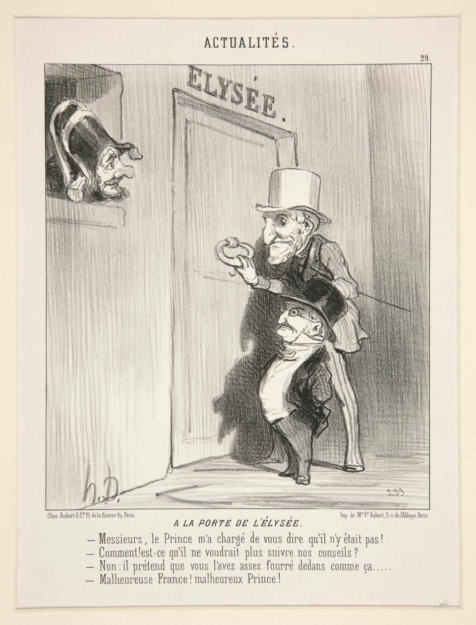 W drzwiach autorstwa Honoré Daumier