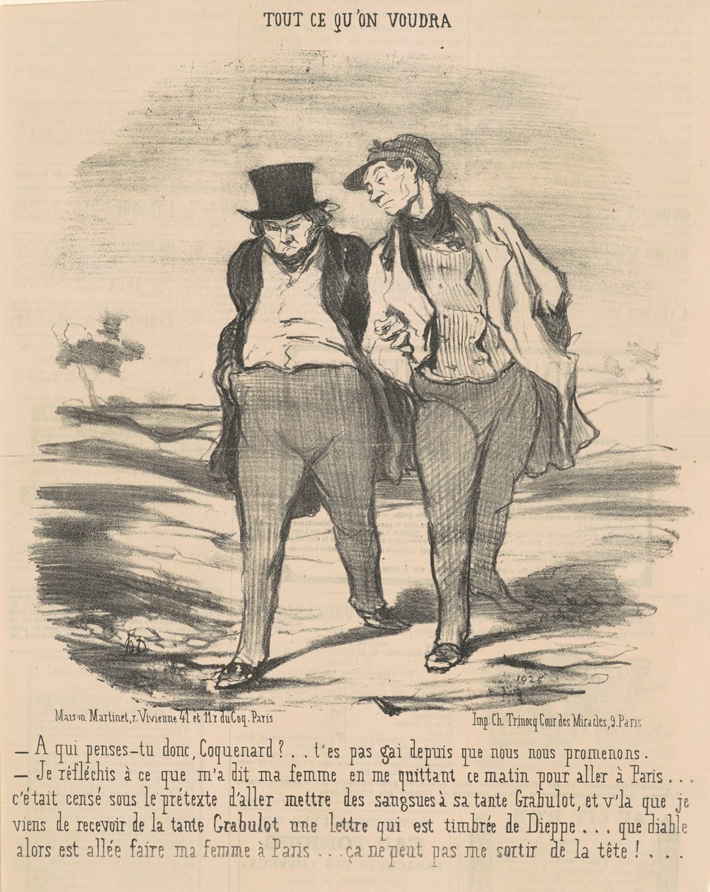 O kim myślisz, draniu? ... autorstwa Honoré Daumier