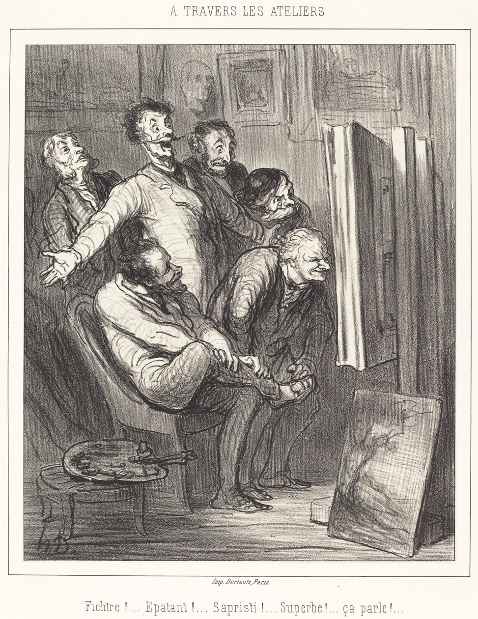 Poprzez warsztaty autorstwa Honoré Daumier