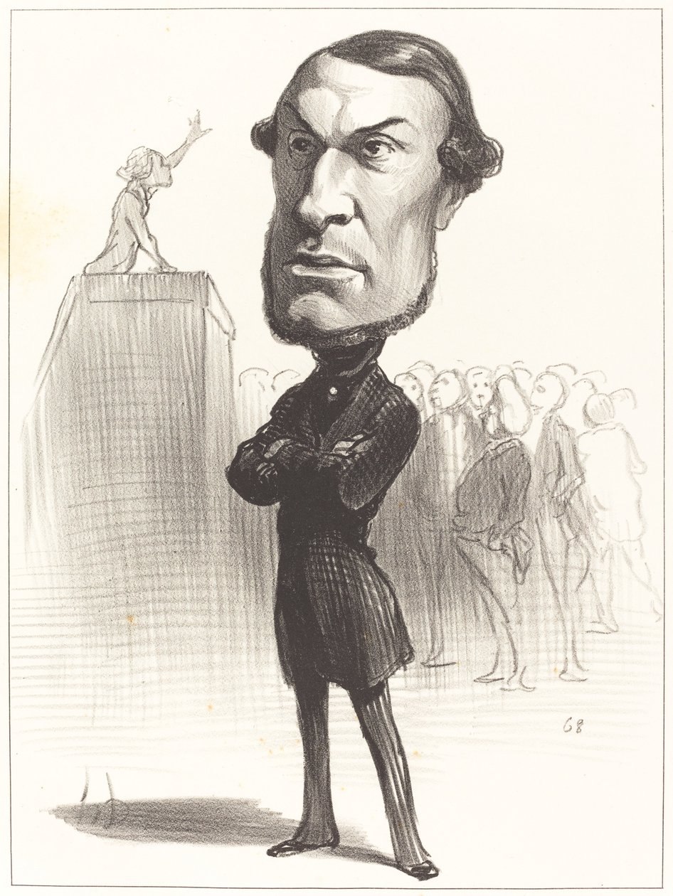 Achille Fould autorstwa Honoré Daumier
