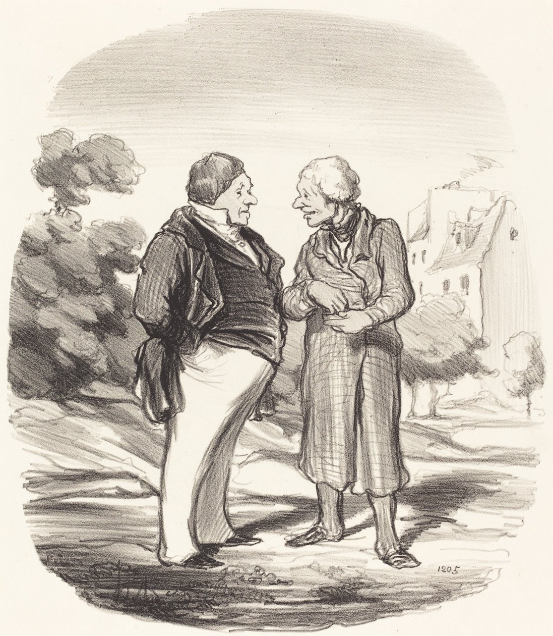 Akcjonariusze z Kalifornii autorstwa Honoré Daumier