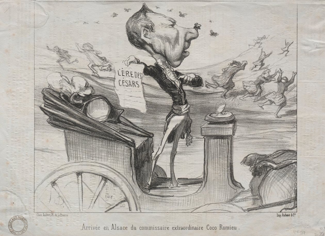 Rzeczywistości (nr 81): Przybycie do Alzacji nadzwyczajnego komisarza Coco Romieu autorstwa Honoré Daumier