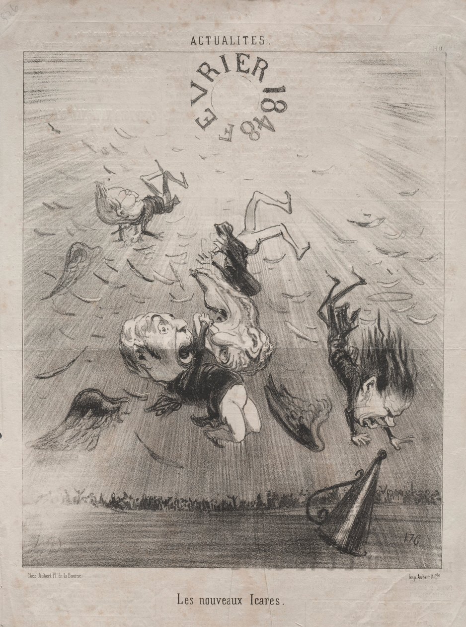 Fakty nr 140: Nowy Ikar, 1850. autorstwa Honoré Daumier