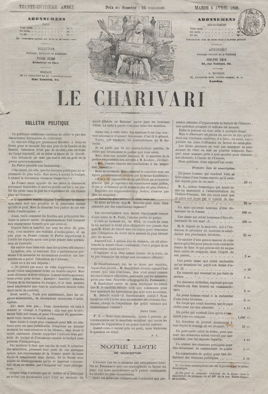 Fakty nr 64: Trudności w smukłości, 1869. autorstwa Honoré Daumier
