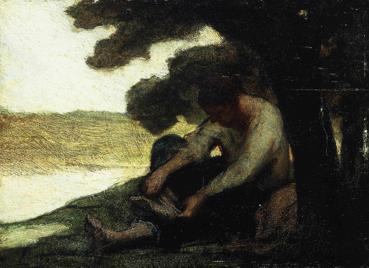 Po kąpieli; Apres le Bain, ok.1846 autorstwa Honoré Daumier