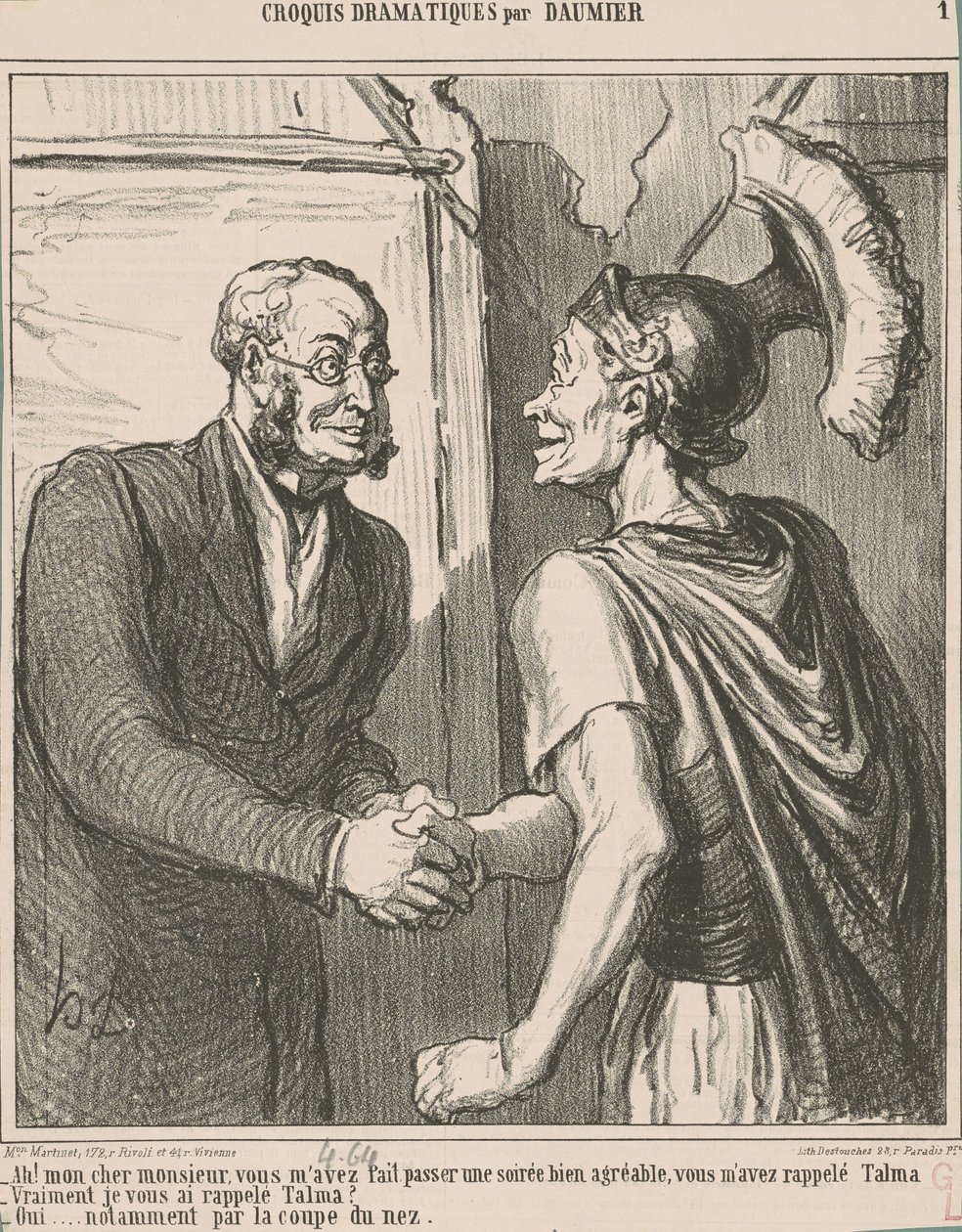 Ach! Mój drogi panie, masz mnie... autorstwa Honoré Daumier