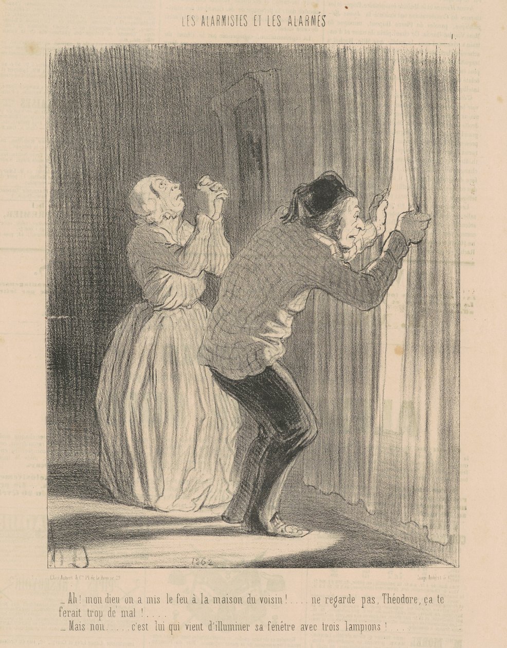 Ach! Mój Boże, podpaliliśmy dom sąsiada... autorstwa Honoré Daumier
