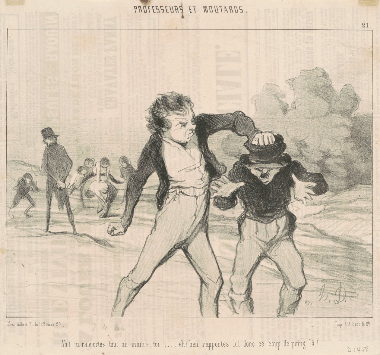 Ach! Zgłaszasz wszystko mistrzowi... autorstwa Honoré Daumier