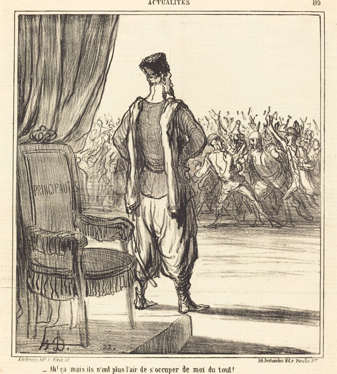 Ach! że... wydaje się, że już się o mnie nie troszczą autorstwa Honoré Daumier