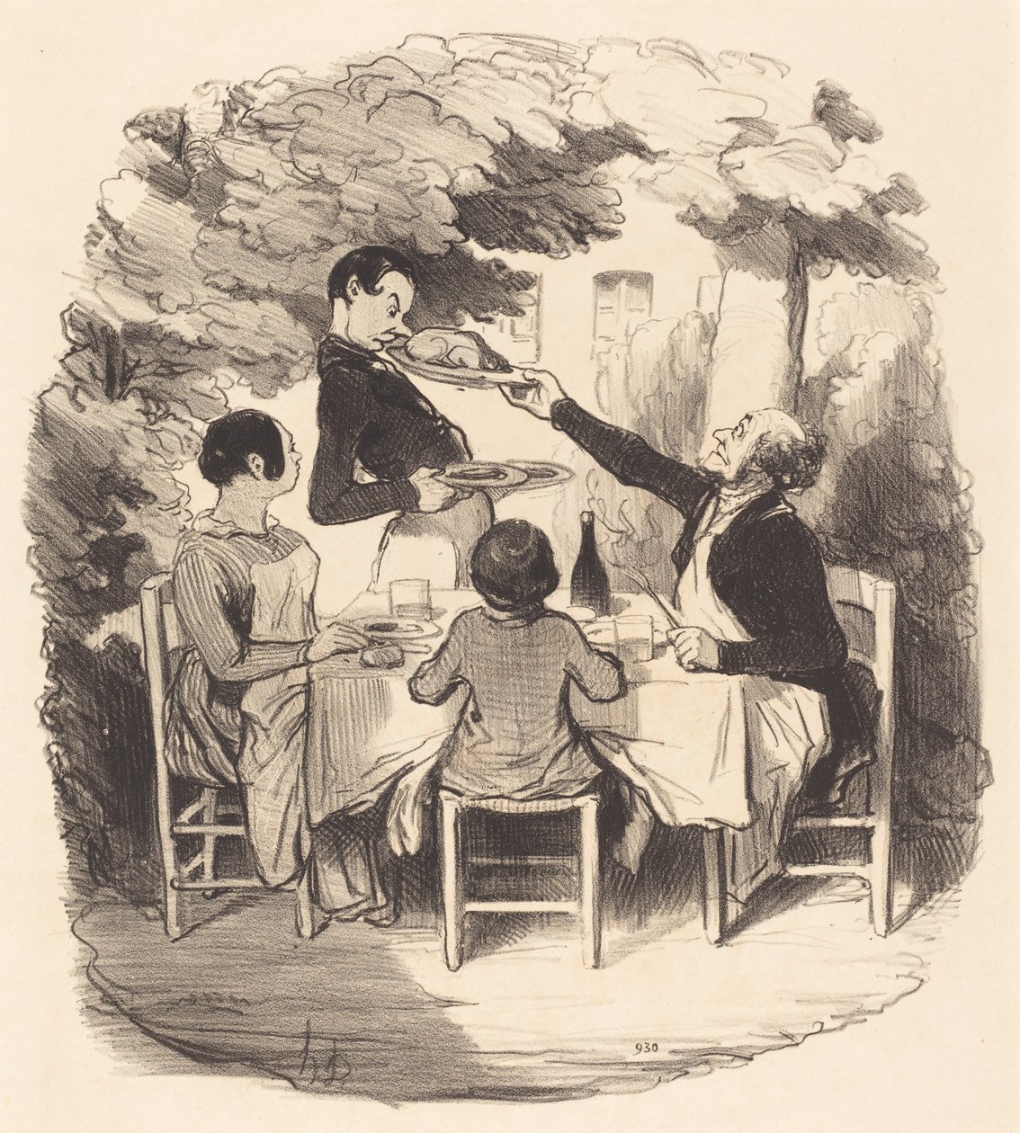 Ach! jest świeży... ale jesteś taki chłopcze... autorstwa Honoré Daumier