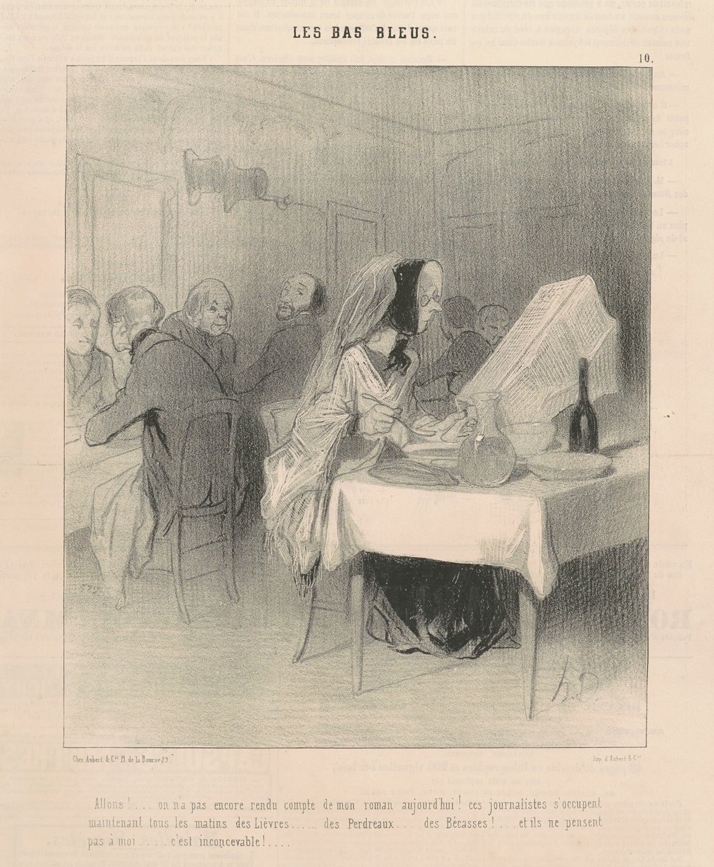 Chodźmy! ... Nie donosiliśmy jeszcze o mojej powieści ... autorstwa Honoré Daumier