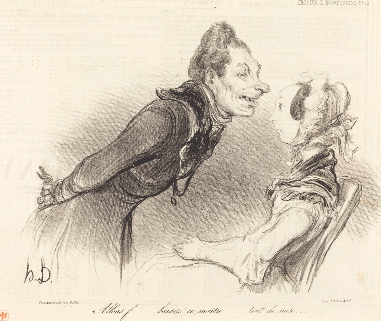 Chodź... pieprzyć tego mistrza... właśnie teraz... autorstwa Honoré Daumier