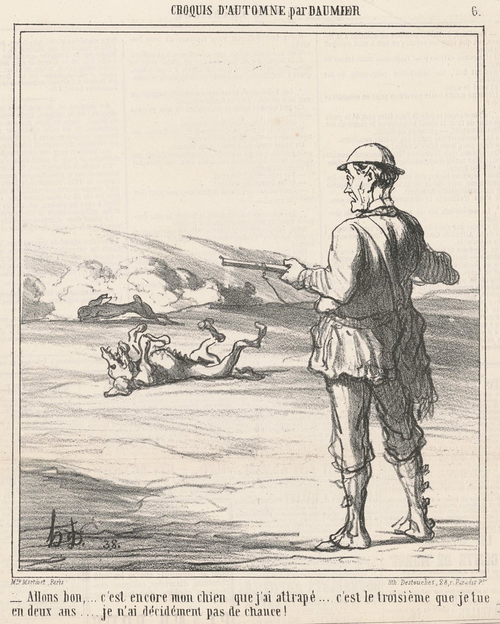 No dalej... to znowu mój pies... autorstwa Honoré Daumier