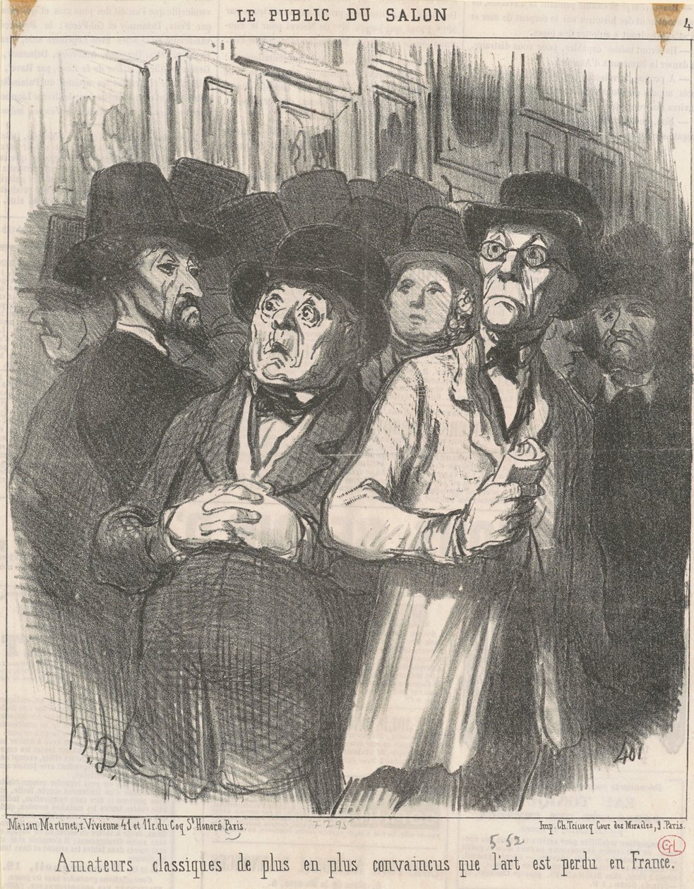 Przekonani entuzjaści klasyki autorstwa Honoré Daumier