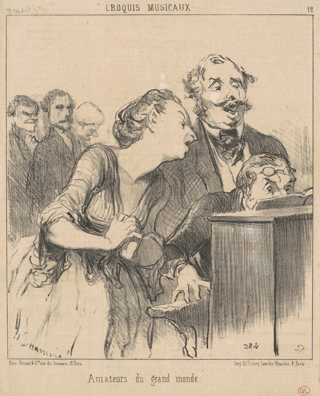 Miłośnicy wielkiego świata autorstwa Honoré Daumier