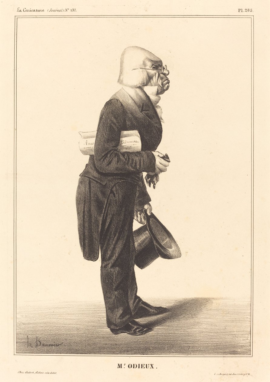 Antoine Odier autorstwa Honoré Daumier