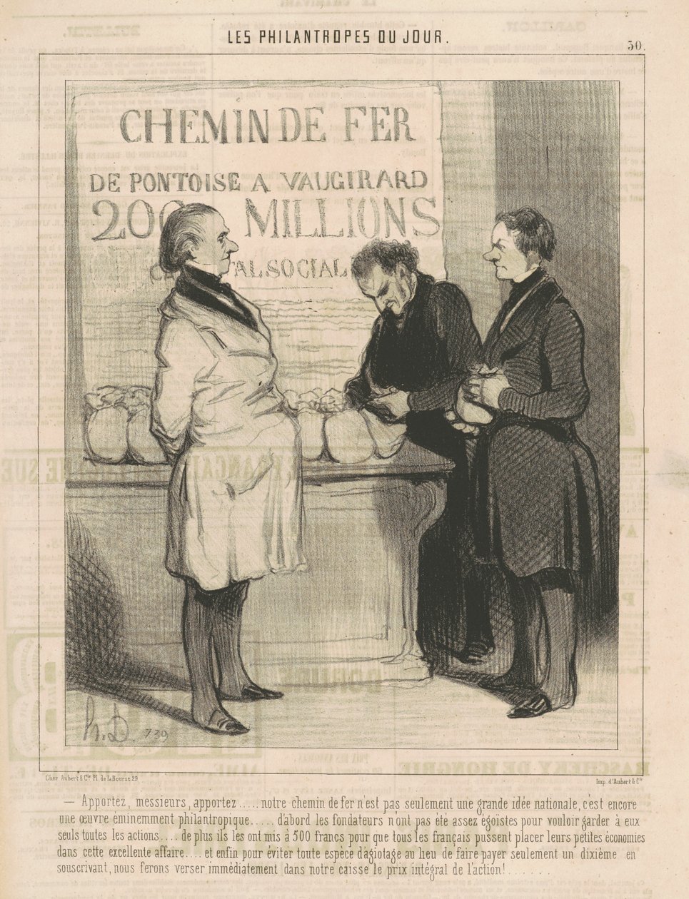 Przynieście, panowie, przynieście... autorstwa Honoré Daumier