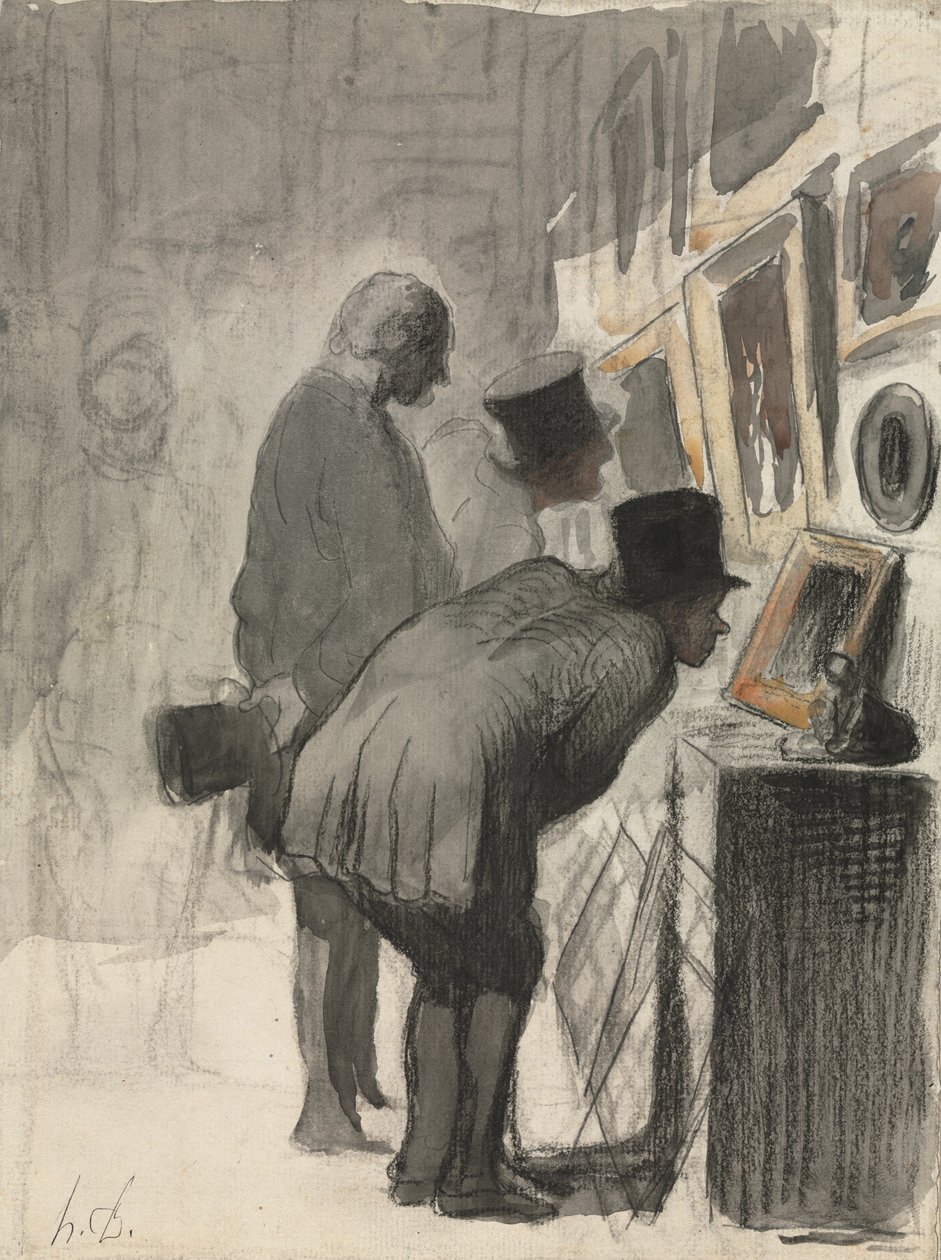 Miłośnicy sztuki autorstwa Honoré Daumier