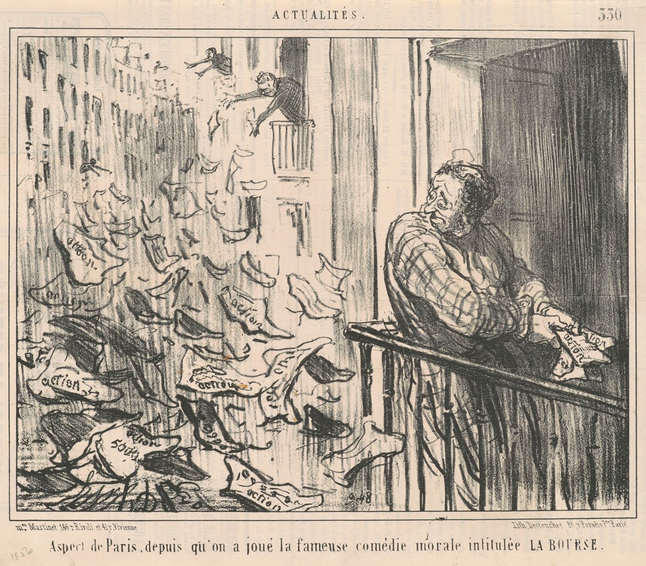 Aspekt Paryża, odkąd graliśmy... autorstwa Honoré Daumier