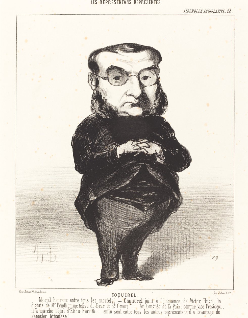At. L.Charles Coquerel autorstwa Honoré Daumier