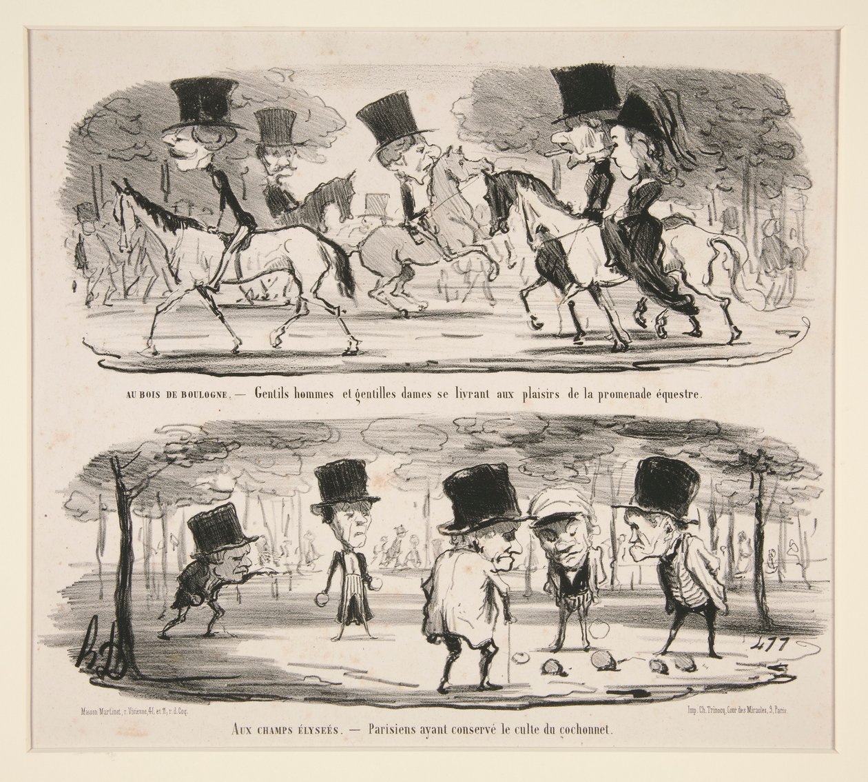 W Lasku Bulońskim autorstwa Honoré Daumier