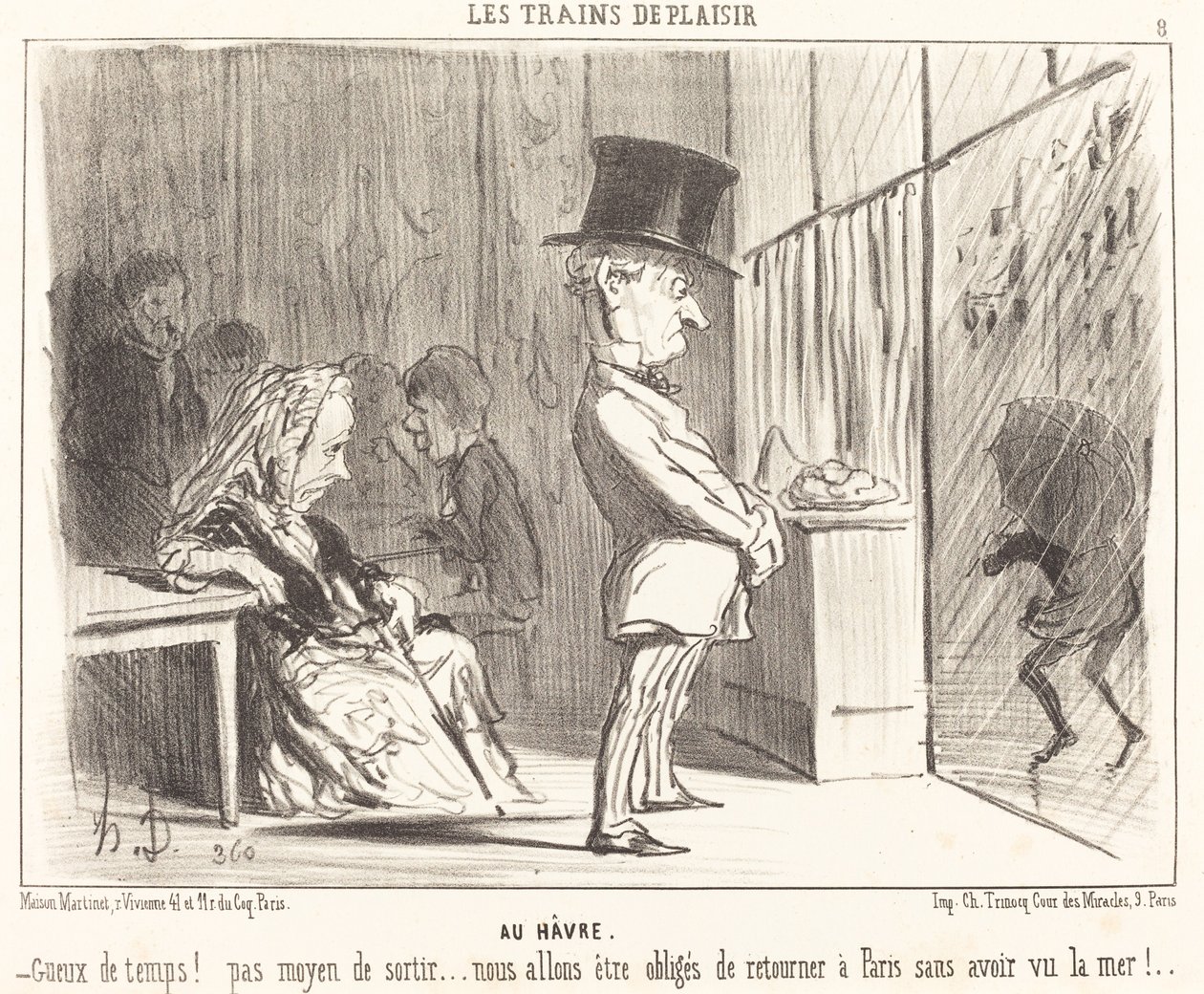 Do portu autorstwa Honoré Daumier