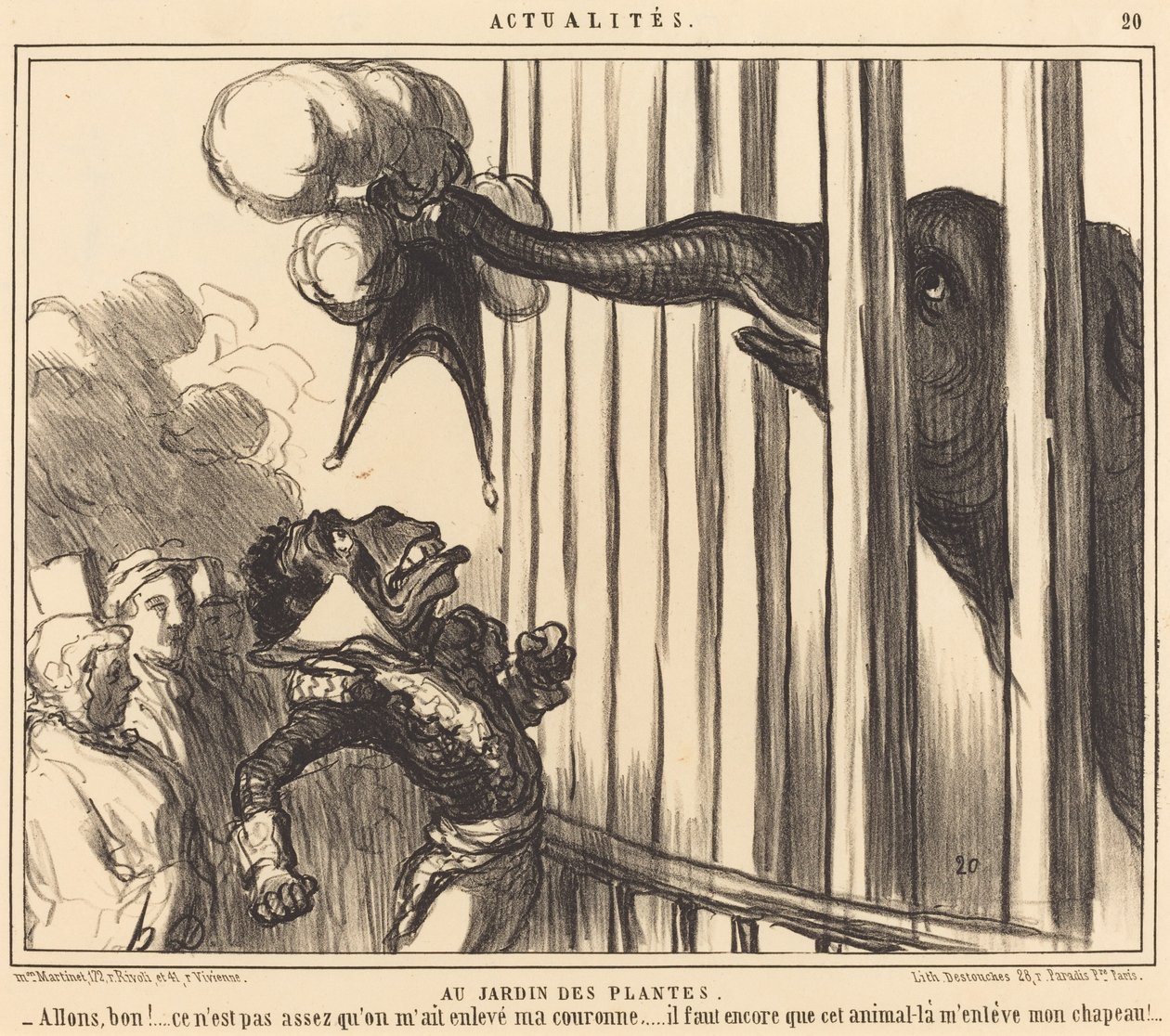 W Jardin des Plantes autorstwa Honoré Daumier