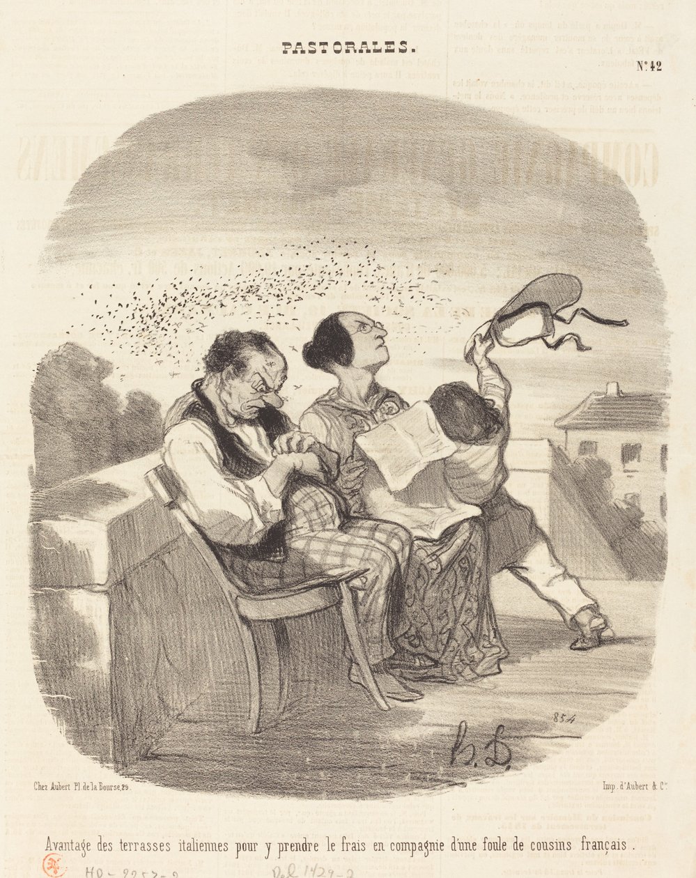 Zalety włoskich tarasów... autorstwa Honoré Daumier